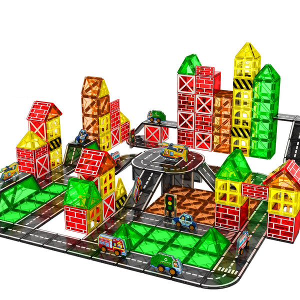 【Urban Road】Magnetic Tiles Building Blocks STEM Toys - 2025 Tile Collection