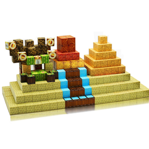 【Lost Desert】Magnetic Tiles Building Blocks STEM Toys | 2025 Village Collection | 60 PCS | 0.8"