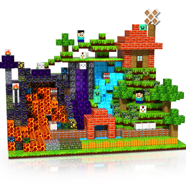 【Mining Cart】Magnetic Tiles Building Blocks STEM Toys - 2025 Panel Collection