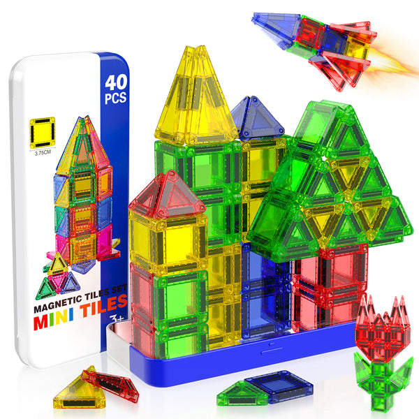 【Geometric Learning】Magnetic Tiles Building Blocks STEM Toys - 2025 Tile Collection