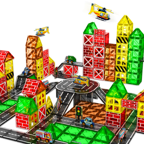 【Urban Road】Magnetic Tiles Building Blocks STEM Toys - 2025 Tile Collection