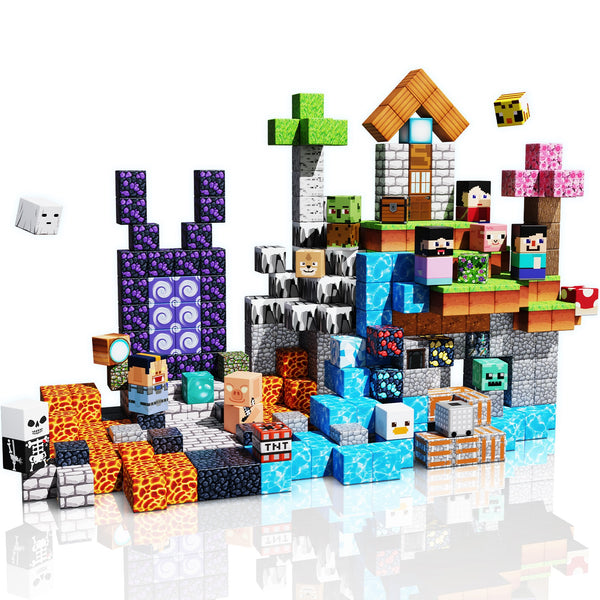 【Magic Portal】Magnetic Tiles Building Blocks STEM Toys | 2025 Adventure Collection | 150-300 PCS | 0.8"