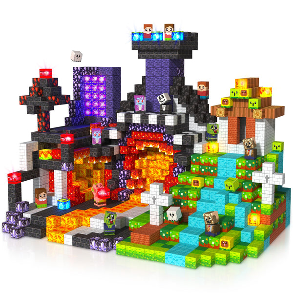 【Zombie Land】Magnetic Tiles Building Blocks STEM Toys - 2025 Magnevia Collection