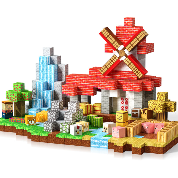 【Rural Farm】Magnetic Tiles Building Blocks STEM Toys - 2025 Village Collection