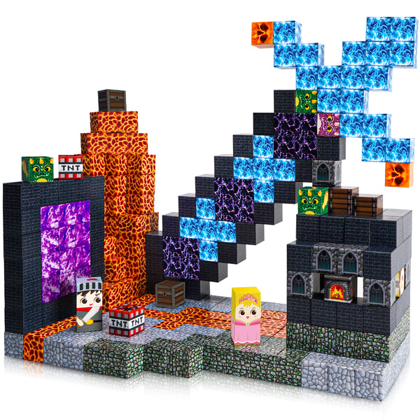 【Dark Realm】Magnetic Tiles Building Blocks STEM Toys - 2025 Adventure Collection