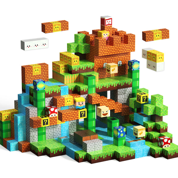 【Gaming Time】Magnetic Tiles Building Blocks STEM Toys - 2025 Fiction Collection