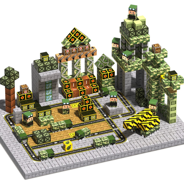 【Battle Ground】Magnetic Tiles Building Blocks STEM Toys - 2025 Village Collection