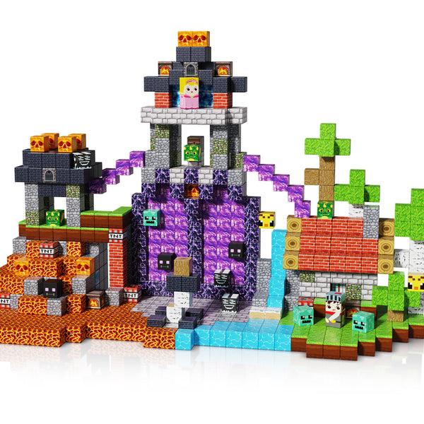 【Grass x Dark】Magnetic Tiles Building Blocks STEM Toys - 2025 Adventure Collection