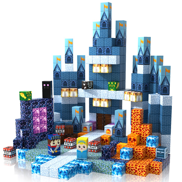 【Midnight Blue】Magnetic Tiles Building Blocks STEM Toys - 2025 Castle Collection